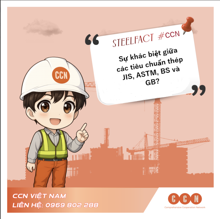 Sự khác biệt giữa các tiêu chuẩn thép như JIS, ASTM, BS, và GB